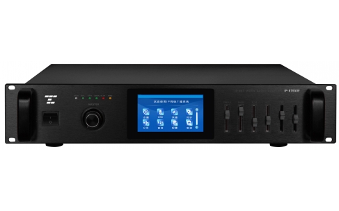 IP-87650F&nbsp; &nbsp;4.3寸触摸屏带8分区IP网络功率放大器(650W) 